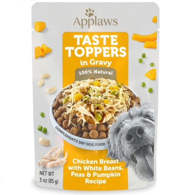 APPLAWS Natural – plic hrană umedă complementară pentru câini, cu piept de pui și vegetale în sos, 85 g